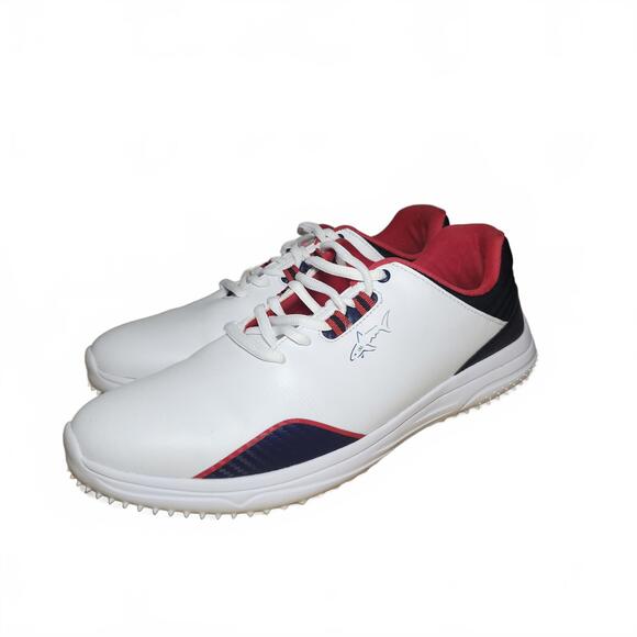 Greg Norman Stylish Golf Shoes - Comfortable & Durable Mini Shark Polo - Picture 1 of 9
